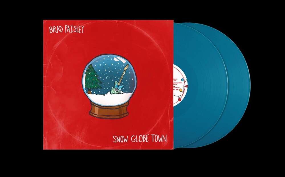 the album cover for Brad Paisley - Snow Globe Town [Aqua]