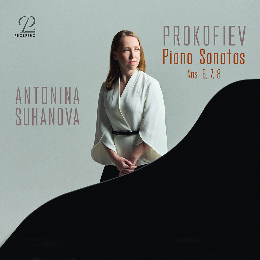 the album cover for Antonina Suhanova - Piano Sons 6 7 & 8
