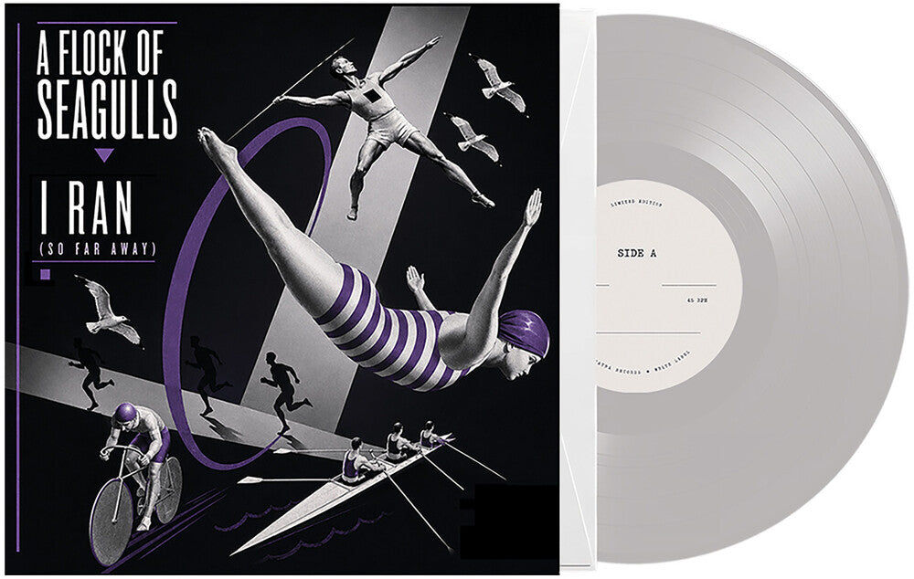 the album cover for A Flock Of Seagulls - I RAN - [Silver]