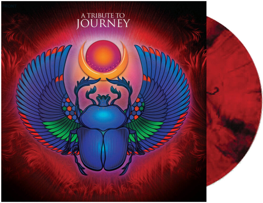 the album cover for Various Artists - A Tribute To Journey [Red Marble]