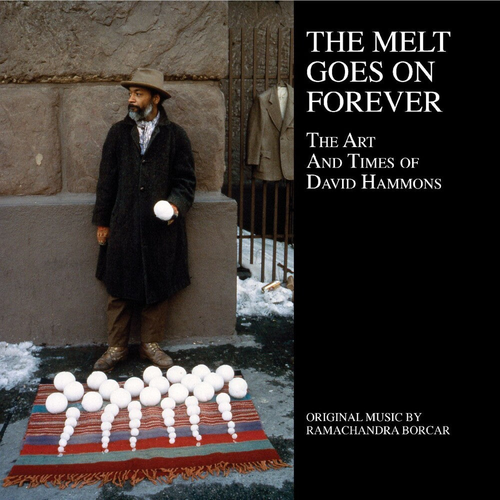 the album cover for Ramachandra Borcar - Melt Goes On Forever: Art & Times Of David Hammons