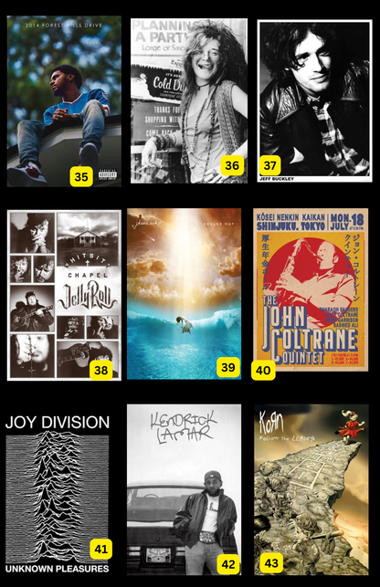 Music Posters ( In-Store ONLY ) $10 EACH