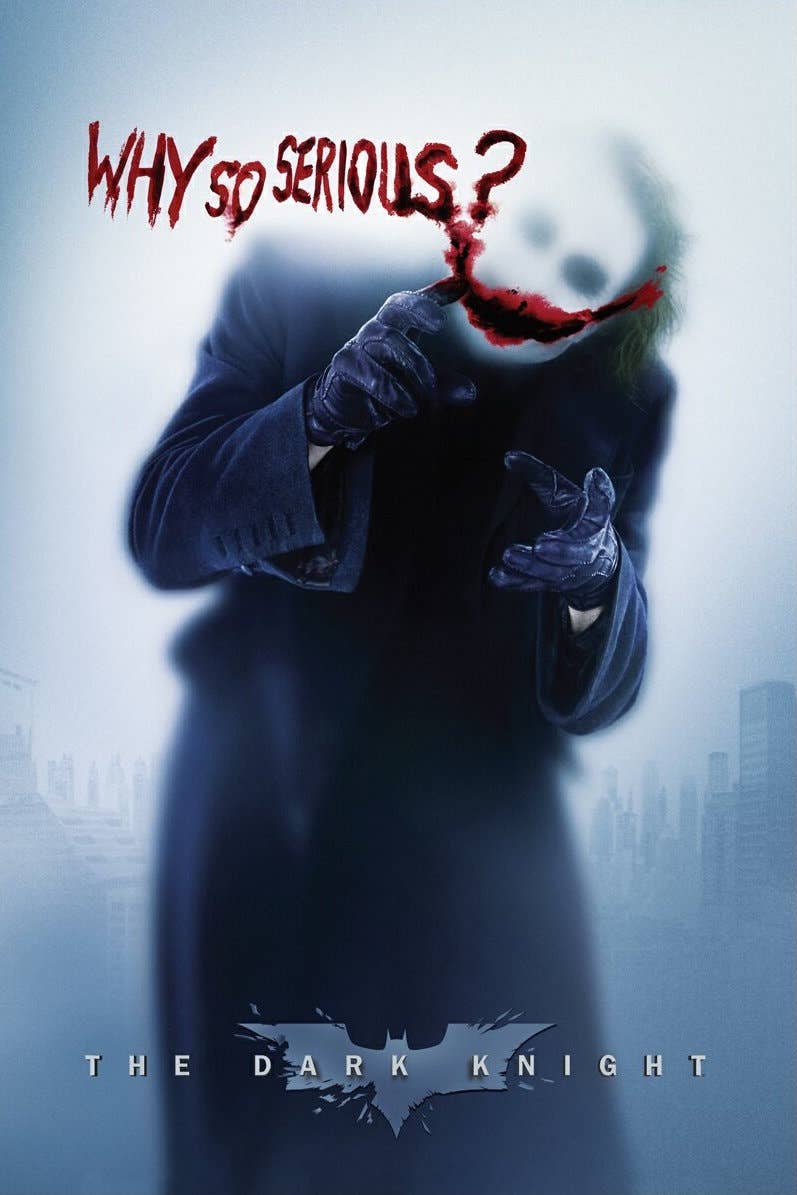 Batman Joker Why So Serious? The Dark Night One Sheet Movie: Individually Rolled 51827