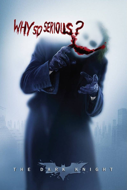 Batman Joker Why So Serious? The Dark Night One Sheet Movie: Individually Rolled 51827