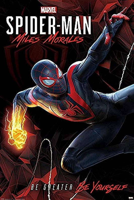 Spider Man Miles Morales 24X36: Indivifually Rolled & Labeled 55192