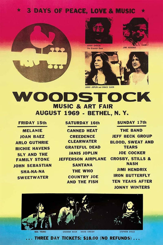 Woodstock 24X36: Indivifually Rolled & Labeled 55225