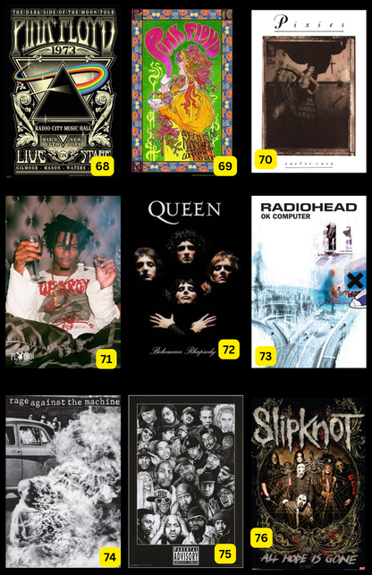 Music Posters ( In-Store ONLY ) $10 EACH