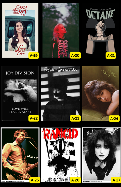 Music Posters ( In-Store ONLY ) $10 EACH