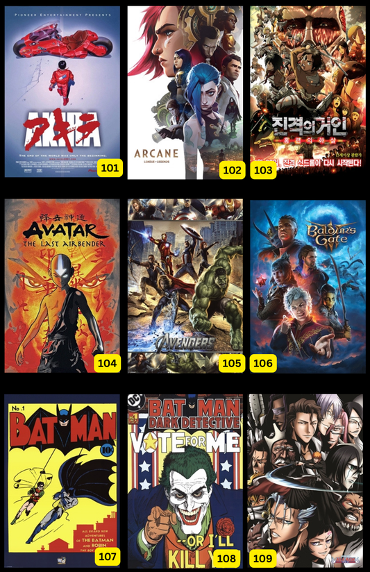 Anime Posters ( In-Store ONLY ) $10 EACH