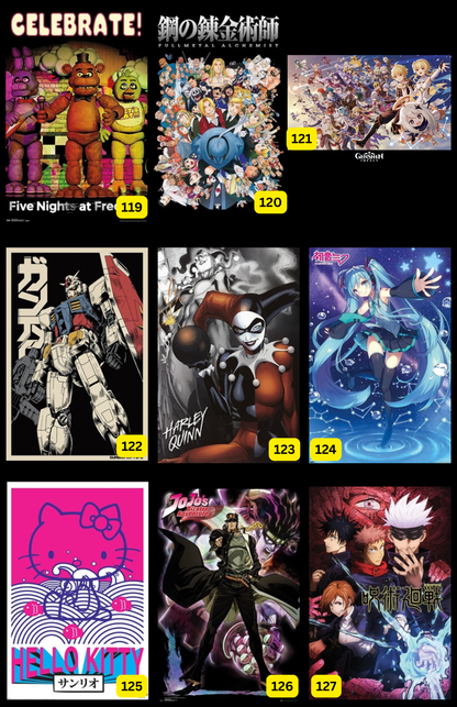 Anime Posters ( In-Store ONLY ) $10 EACH