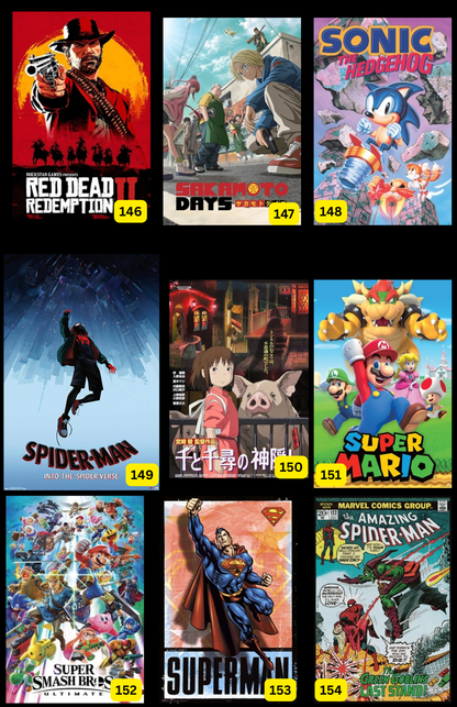 Anime Posters ( In-Store ONLY ) $10 EACH