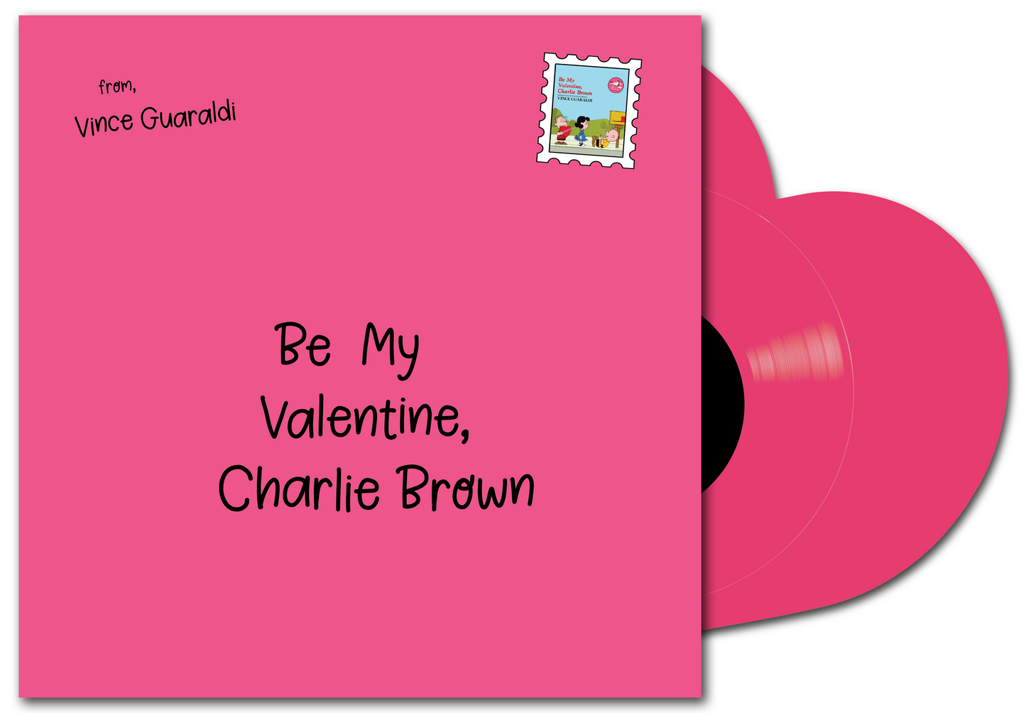 Be My Valentine, Charlie Brown - VINCE GUARALDI (INDIE EXCLUSIVE Pink Heart Shaped Vinyl)
