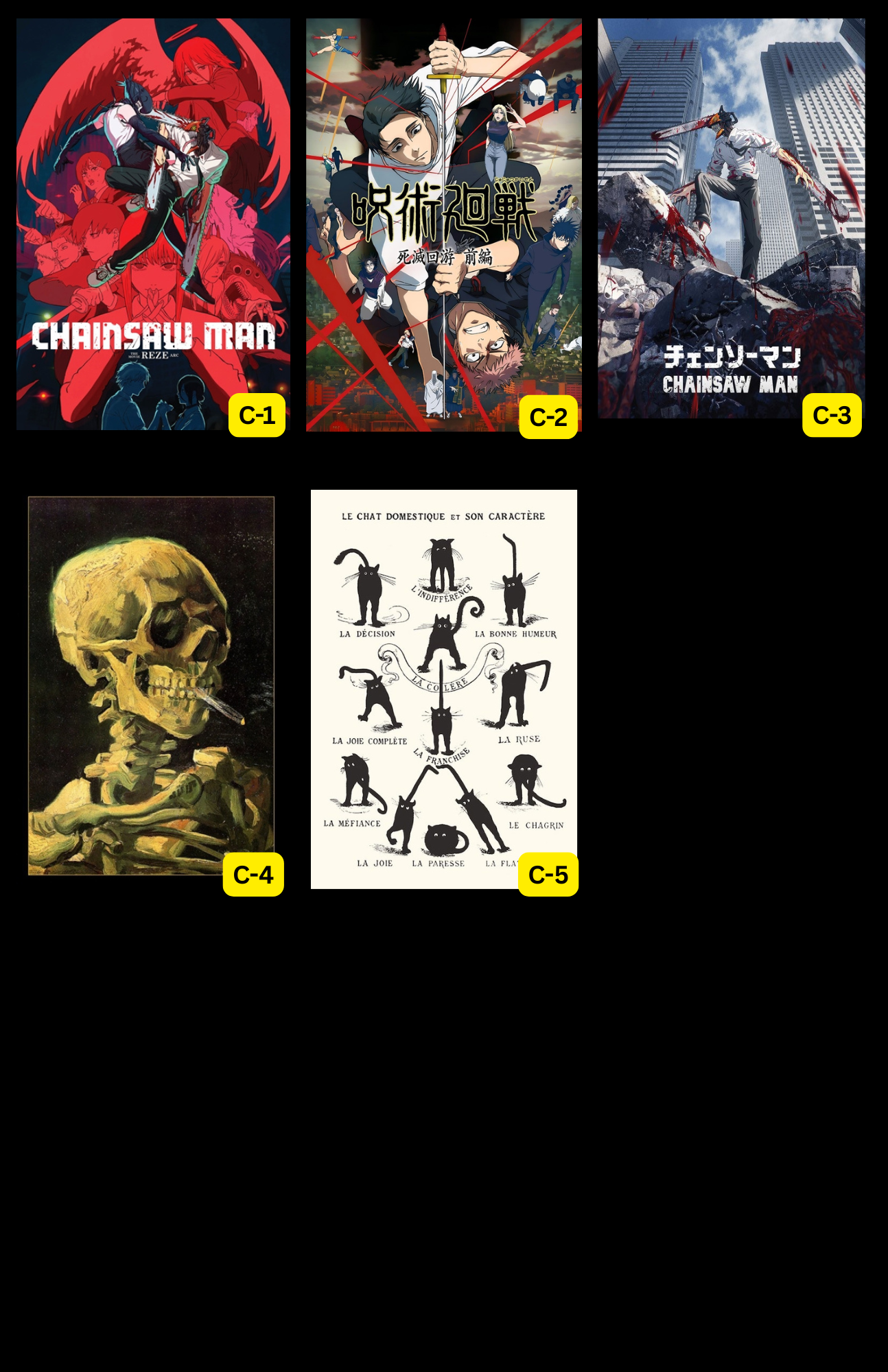 Anime Posters ( In-Store ONLY ) $10 EACH