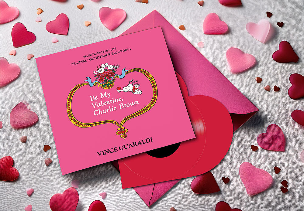 Be My Valentine, Charlie Brown - VINCE GUARALDI (INDIE EXCLUSIVE Red Heart Shaped Vinyl) Pre-Order