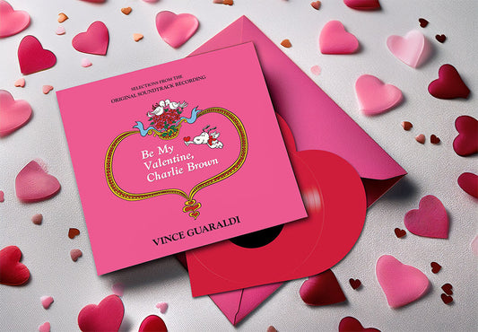 Be My Valentine, Charlie Brown - VINCE GUARALDI (INDIE EXCLUSIVE Red Heart Shaped Vinyl) Pre-Order