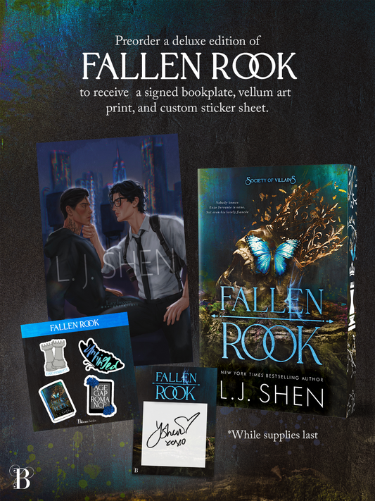 Fallen Rook (Deluxe Edition) (Society of Villains #3) by LJ Shen [PREORDER]