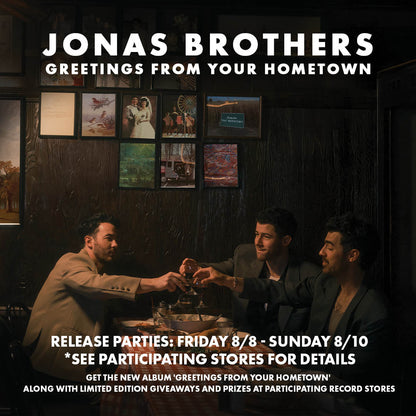 Greetings From Your Hometown (Colored Vinyl, Blue, Poster) Artist: Jonas Brothers Pre-Order