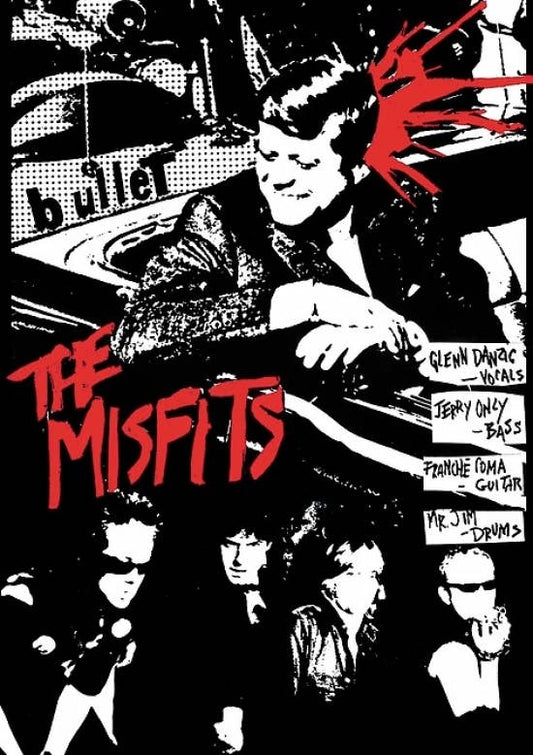 Misfits Bullet [EU] Punk Rock Band Music Black & White: Individually Rolled & Labeled 55235