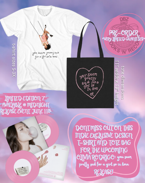 OLIVIA RODRIGO - INDIE RETAIL EXCLUSIVE T-SHIRT AND TOTE (PRE-ORDER)